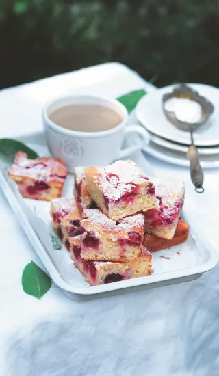 Rychlá bublanina s třešněmi