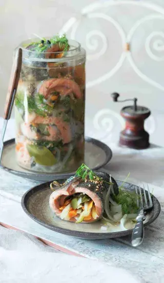 Rychlozavináče ze pstruha lososovitého