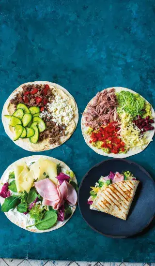  Skládané zapečené tortilly