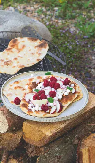 Sladká ,pizza‘ z grilu