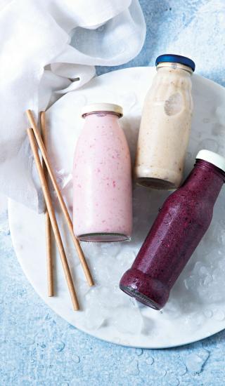 3x ovocné smoothie