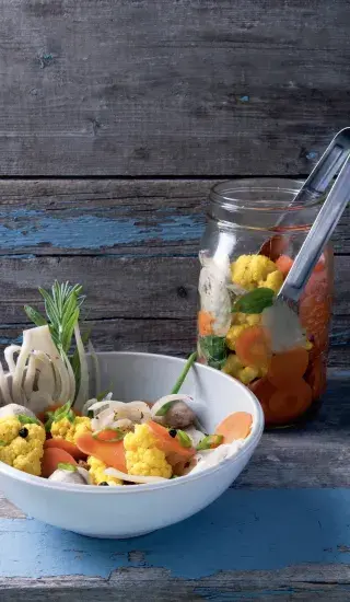 Sterilovaná zelenina na kyselo