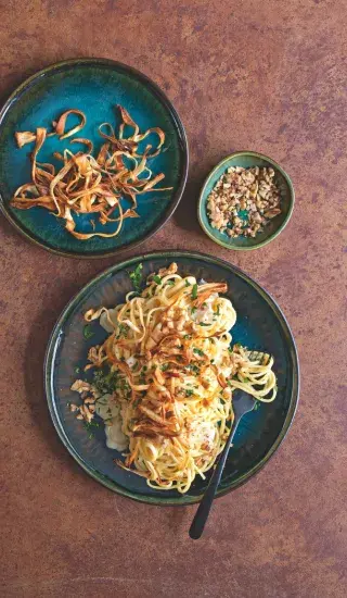 Těstoviny s petrželí dvojí konzistence