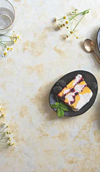 Tříbarevné zmrzlinové řezy