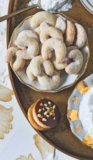 Vanilkové rohlíčky z lískových oříšků