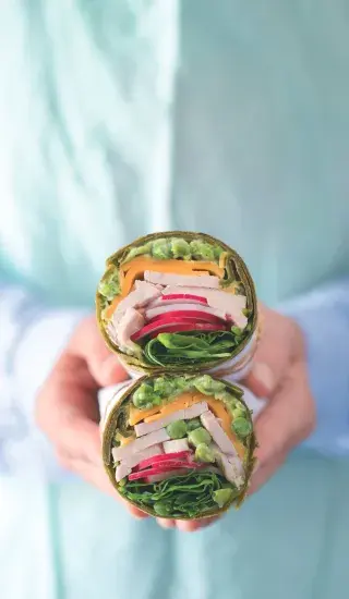 Wrap s krůtím masem