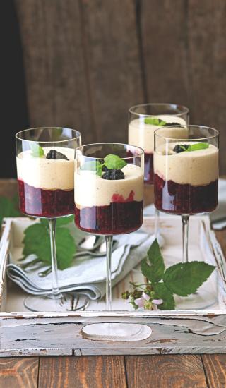 Ostružinový zabaglione
