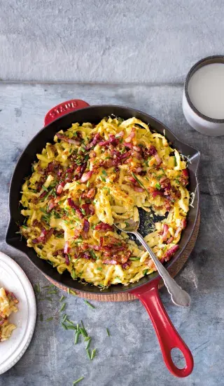 Zapékané špecle se sýrem