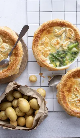 Zapečená jarní polévka