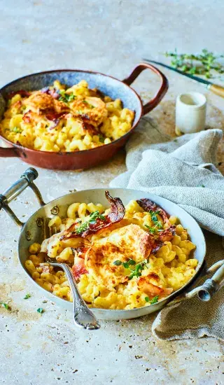 Zapečená kolínka se šunkou