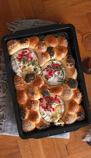 Zapečený camembert s banketkami