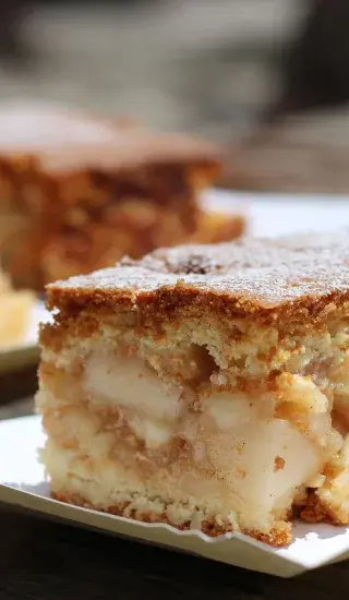 Jablkový koláč s bílým vínem