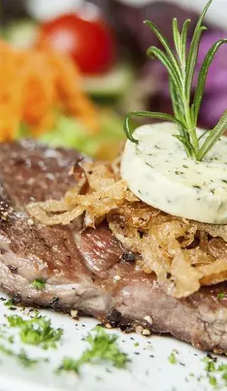 Kotletky se šalotkami a hruškami