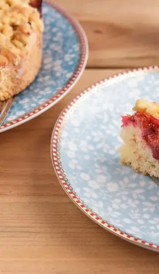 Švestkový koláč s pudinkem