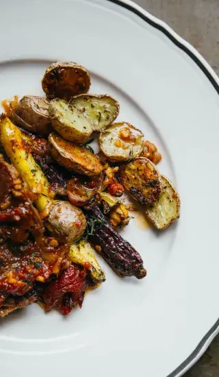 Zapečené brambory s mletým masem podle Mishenky