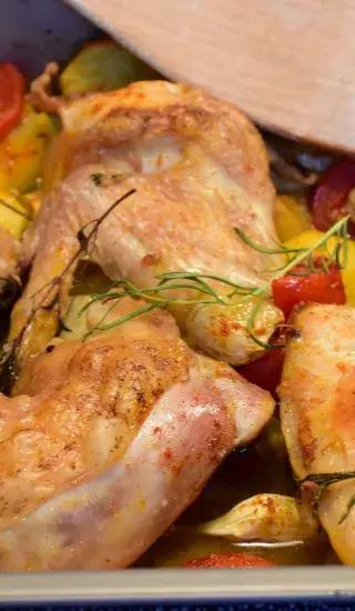 Třicetiminutové dušené kuře