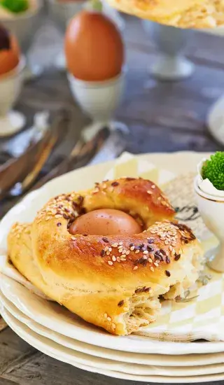 Kynutý chléb s vejci