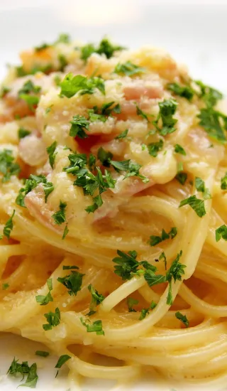 Linguini s parmskou šunkou