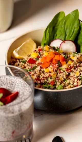 Čočkový salát s jemnou zálivkou