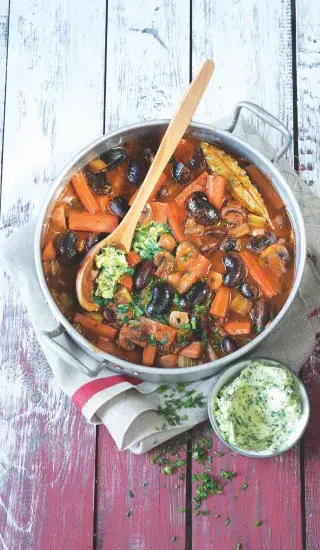 Fazole po burgundsku