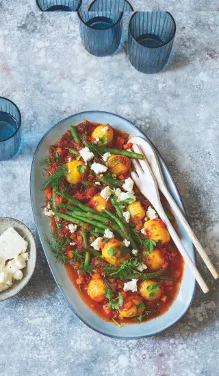 Fazolky po řecku (fasolakia)