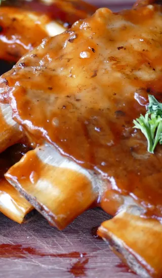 Lepkavá pečená žebírka