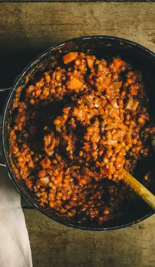 Červená čočka na arabský způsob