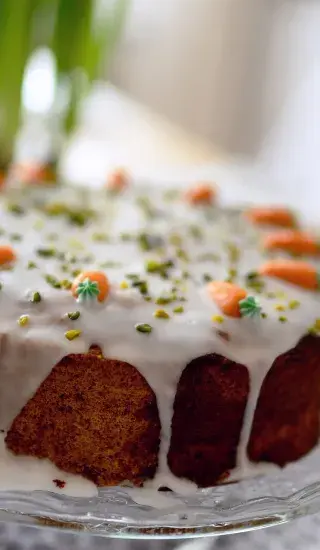 Skoro dietní mrkvový dortík