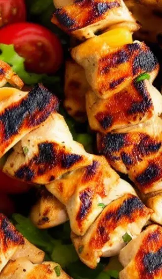 Banánové kuřecí satay