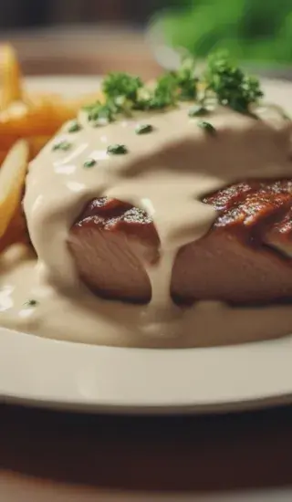 Vepřová kýta na šlehačce