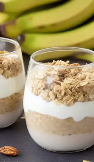 Ovesno-banánové Parfaits