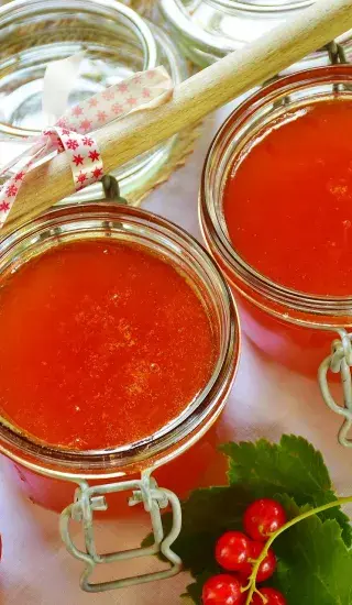 Meruňkový (nebo broskvový) džem s vanilkou a rumem