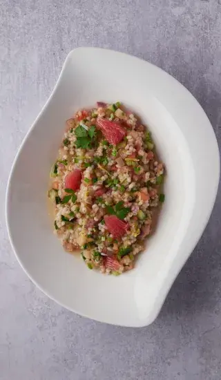 Čočkový salát s krůtím masem