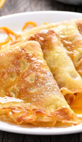 Francouzské palačinky s máslem