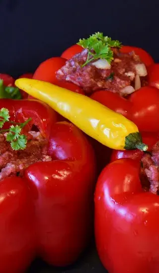 Paprikové balíčky z krkovice