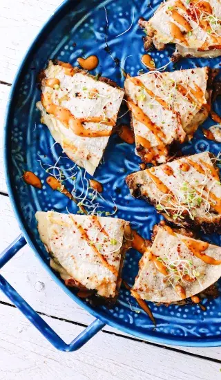 Tortilla zapečená v toustovači