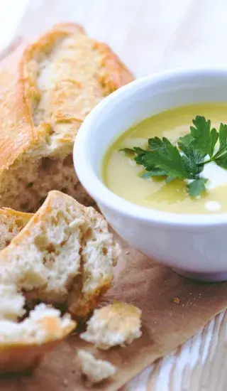 Pórková polévka - smetanová