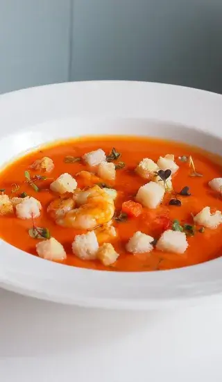 Krémová lososová polévka