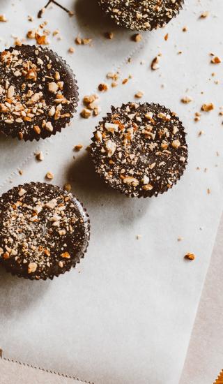 Čokoládové brownies pečené jako mufíny