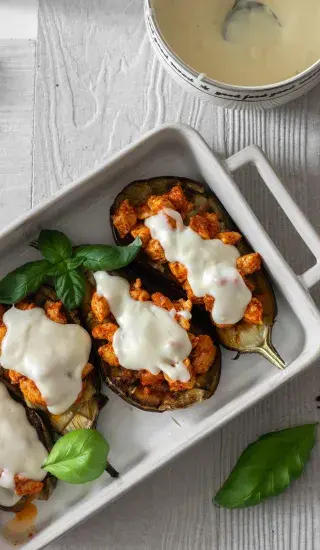 Parmigiana – italský zapečený lilek (odlehčená verze)