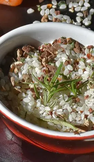 Houby zapečené s pohankou