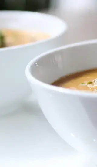 Krémová zeleninová polévka se smetanou