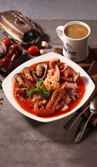 Rychlé špagety s mořskými plody