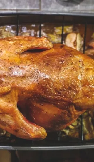 Klasické pečené kuře s nádivkou