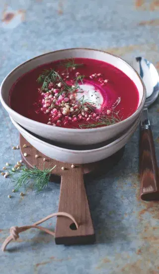 Řepná polévka s pohankou