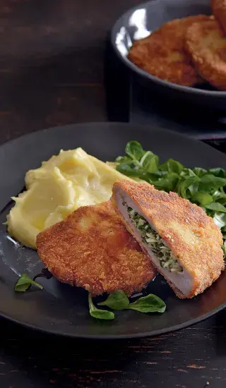 Řízky plněné křenem