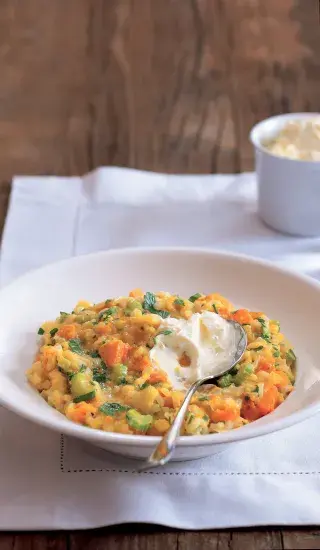 Rizoto s medovou dýní