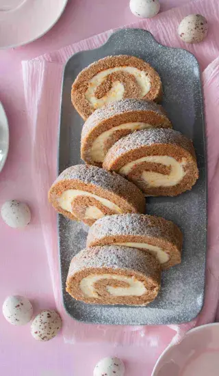 Roláda à la mrkvový dort