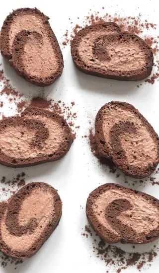 Roláda s moka krémem