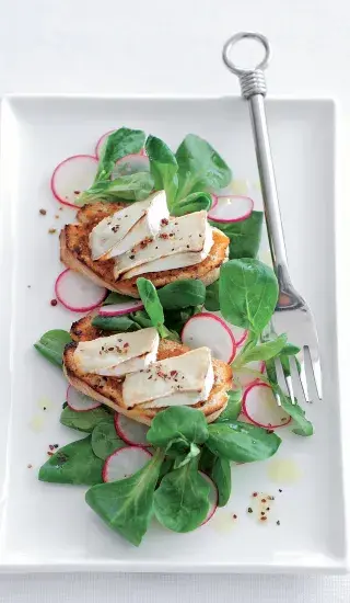 Rozpečený kozí sýr